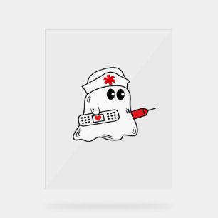 Boo Boo Crew Nurse Halloween Ghost Funny Surdimens