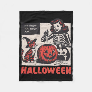 Boo Boo Crew Nurse Halloween Ghost Skeleton Nurses Fleece Deken