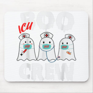 Boo Boo Crew Nurse Halloween verpleegster voor vro Muismat