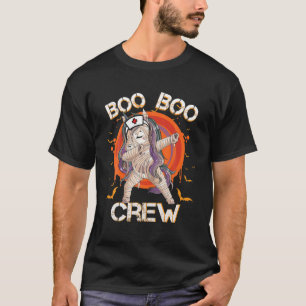Boo Boo Crew Nurse Mummy Unicorn Halloween Custome T-shirt