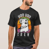 Boo Boo Crew Nurse Retro  Halloween verpleegsters T-shirt (Voorkant)