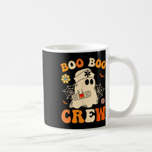 Boo Boo Crew Nurse Shirt Funny Ghost Retro Hallowe Koffiemok
