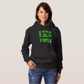 Boo Boo Crew Nurse St Patrick's Day Shamrock Face Hoodie (Voorkant volledig)