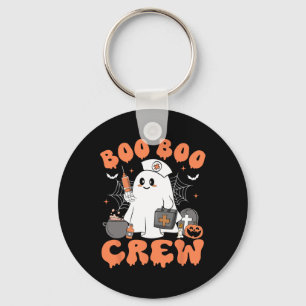 Boo Boo Crew Nurse Vrouwen Schattigee Ghost Hallow Sleutelhanger