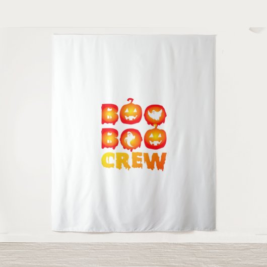 Boo Boo Crew Shirt - Funny Ghost Halloween Nurse Wandkleed (Voorkant)