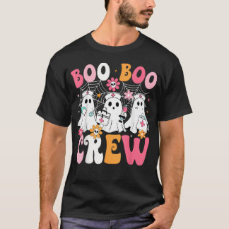 Boo Boo Crew Spooky Verpleegster Geest Verpleging T-shirt