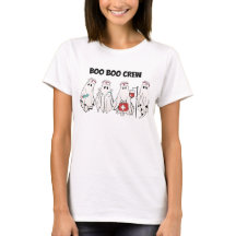 Boo Boo Crew tshirt, Verpleegster Halloween Shirt