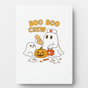 Boo Boo Crew Verpleegster Grappig Halloween Geest Fotoplaat