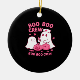 Boo Boo Crew Verpleegster Grappig Halloween Geest Keramisch Ornament