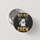 Boo Boo Crew-verpleegster grappig Halloween Ghost  Ronde Button 3,2 Cm (Voorkant /achterkant)