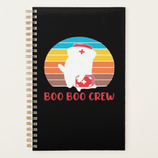 Boo Boo Crew Verpleegster Grappige Geest Halloween Planner