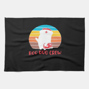 Boo Boo Crew Verpleegster Grappige Geest Halloween Theedoek