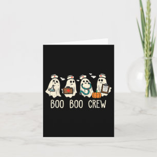 Boo Boo Crew Verpleegster Grappige Ghost Vrouwen H Kaart