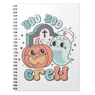 Boo Boo Crew Verpleegster Grappige Ghost Vrouwen H Notitieboek
