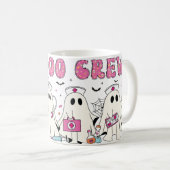 "Boo Boo Halloween Ghost Doctor & Nurse Coffee Mug (Devant droit)