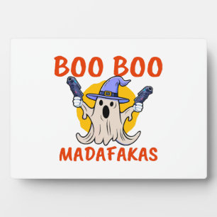 Boo Boo Madafakas Grappige Halloween Geest Fotoplaat