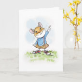 Boo Boo Mouse Moederdag Kaart (Gele Bloem)