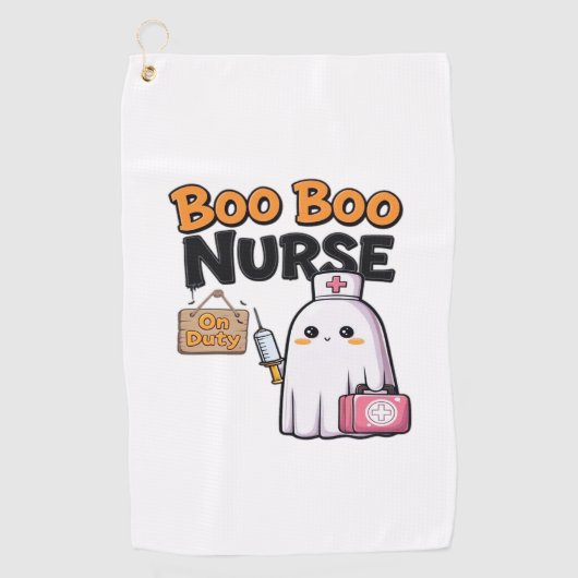 Boo Boo Nurse On Duty Classic T-shirt Golfhanddoek (Voorkant)