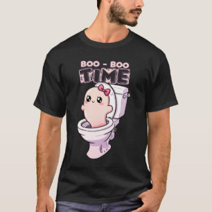 Boo-Boo Time - Grappig Ghost Toilet Ontwerp T-shirt