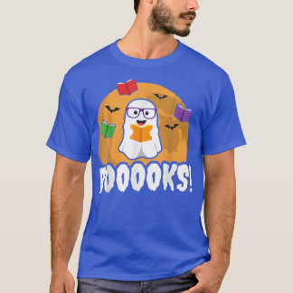 Boo Booooks Ghost T Shirt Read Books Library Gift