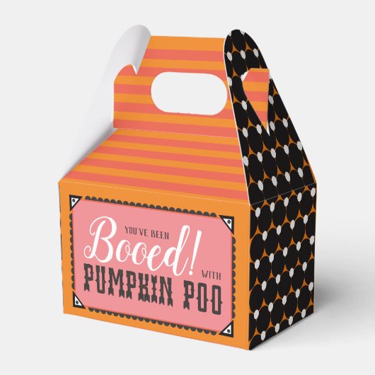 Boo Box | BOOed met Pumpkin Poo! Bedankdoosjes (Voorkant Zijde)