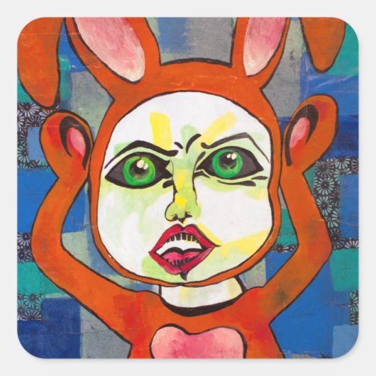 Boo Bunny Friend Sticker (Voorkant)