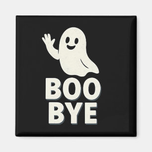 Boo Bye Ghost Halloween Graphic Print Magneet