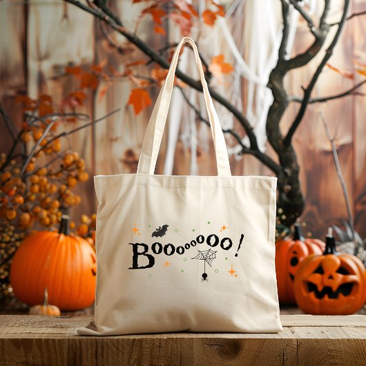 Boo Canvas Halloween Canvas tas
