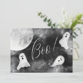 Boo ! Carte d'Halloween Éffrayant Ghosts (Debout devant)