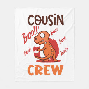 Boo Cousin Crew Halloween Dinosaur Spooky Kostuum Fleece Deken