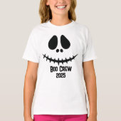 Boo Crew 2025 jack o lantaarn gezichtsgroep Hallow T-shirt (Voorkant)