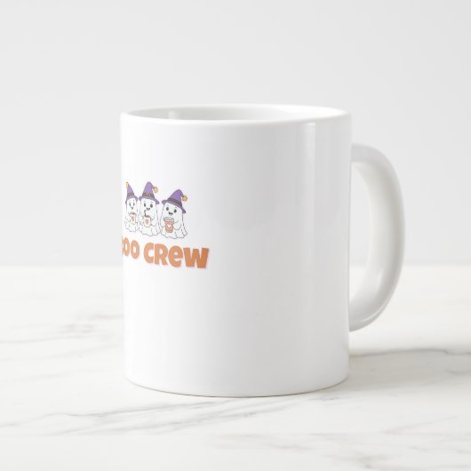 Boo Crew – Cute Halloween Ghosts Design Extra Grote Beker (Voorkant rechts)