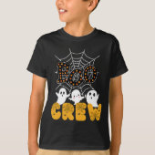 Boo Crew Familie Matching Grappige Halloween T-shirt (Voorkant)