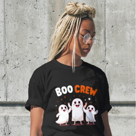 Boo Crew Funny Cute Halloween Femmes Tshirts