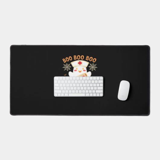 Boo Crew Funny Ghost Spooky Halloween Nurse T-Shir Bureaumat (Keyboard & Muis)