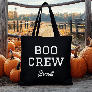 Boo Crew-gepersonaliseerde Halloween Draagtas
