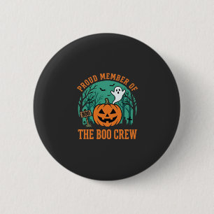 Boo Crew Halloween Geest Pompoen Ontwerp_1 Ronde Button 5,7 Cm