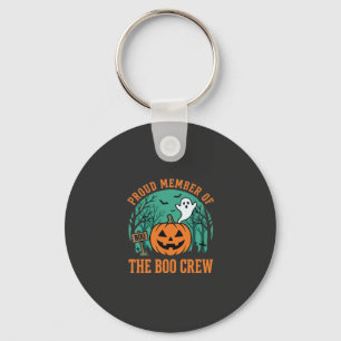 Boo Crew Halloween Geest Pompoen Ontwerp_1 Sleutelhanger