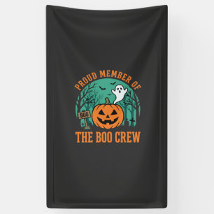 Boo Crew Halloween Geest Pompoen Ontwerp_1 Spandoek