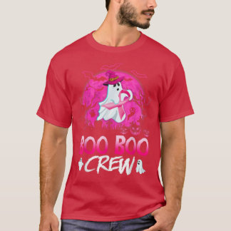 Boo Crew Halloween Pink Ribbon Breast Cancer A T-shirt