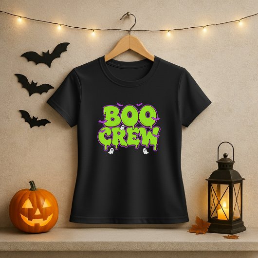 BOO CREW Halloween Slime Ghost Bat Halloween T-shirt