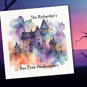 Boo Crew Hoofdkwartier Spookhuis Halloween Servet