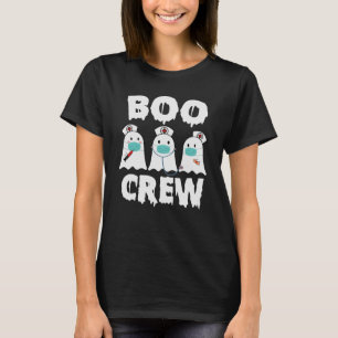 Boo Crew Infirmières fantômes mignonne T-shirt Hal