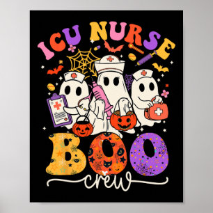 Boo Crew Kostuum Grappige Verpleegster Ghost Hallo Poster