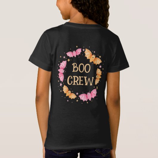 Boo Crew Leuke Pastel Halloween T-shirt (Achterkant)