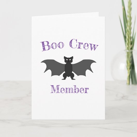 Boo Crew Lid Halloween Kaart (Voorkant)