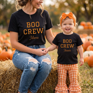 Boo Crew Mama Family Halloween T-shirt