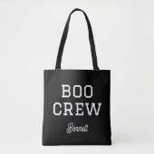 Boo Crew Monogrammed Halloween Draagtas (Voorkant)