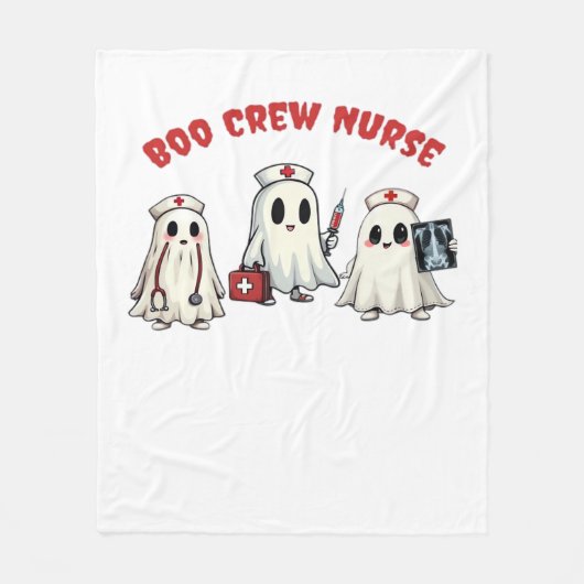 BOO CREW NURSE Essential T-shirt Fleece Deken (Voorkant)