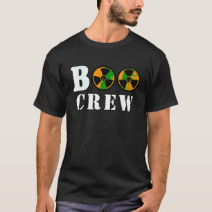 Boo Crew Radioactief waarschuwingsbord Halloween T-shirt